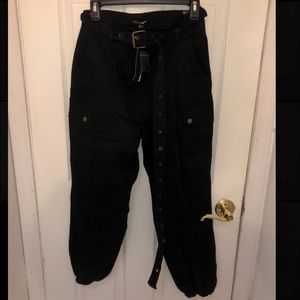 Black cargo pants